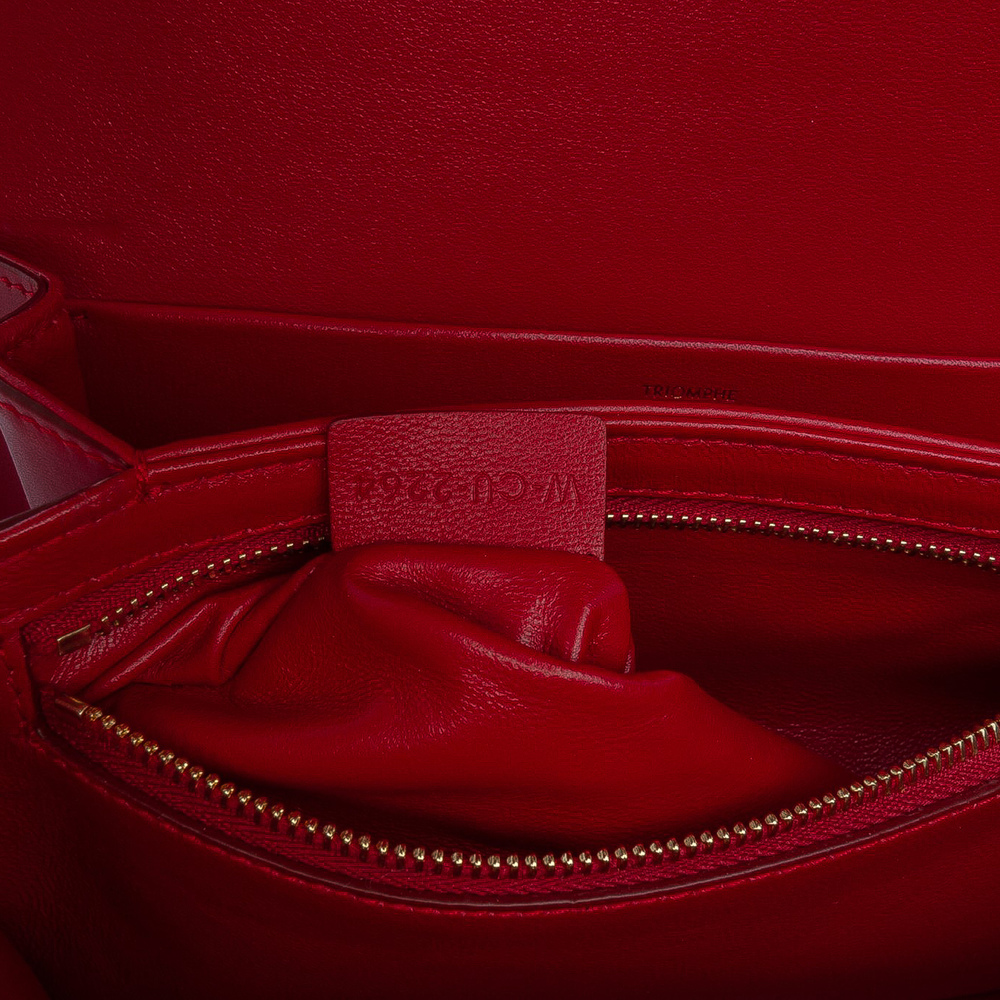 Pre-Loved Celine Classique Shiny Calfskin Triomphe Crossbody - Picture 6 of 11